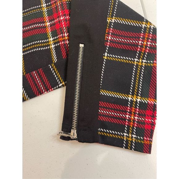 International Concepts INC plaid pants drawstring zipper bottoms medium - Picture 6 of 7